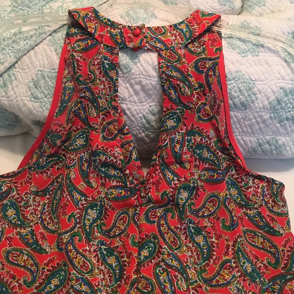 Paisley Print Romper