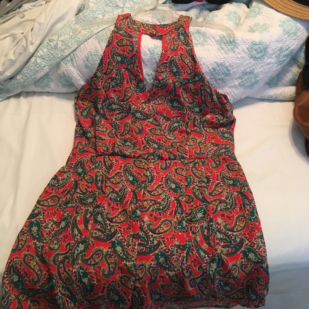 Paisley Print Romper - Picture 2 of 4