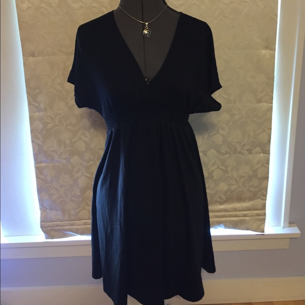 Mossimo Black Jersey Empire Waist Dress /Cover Up