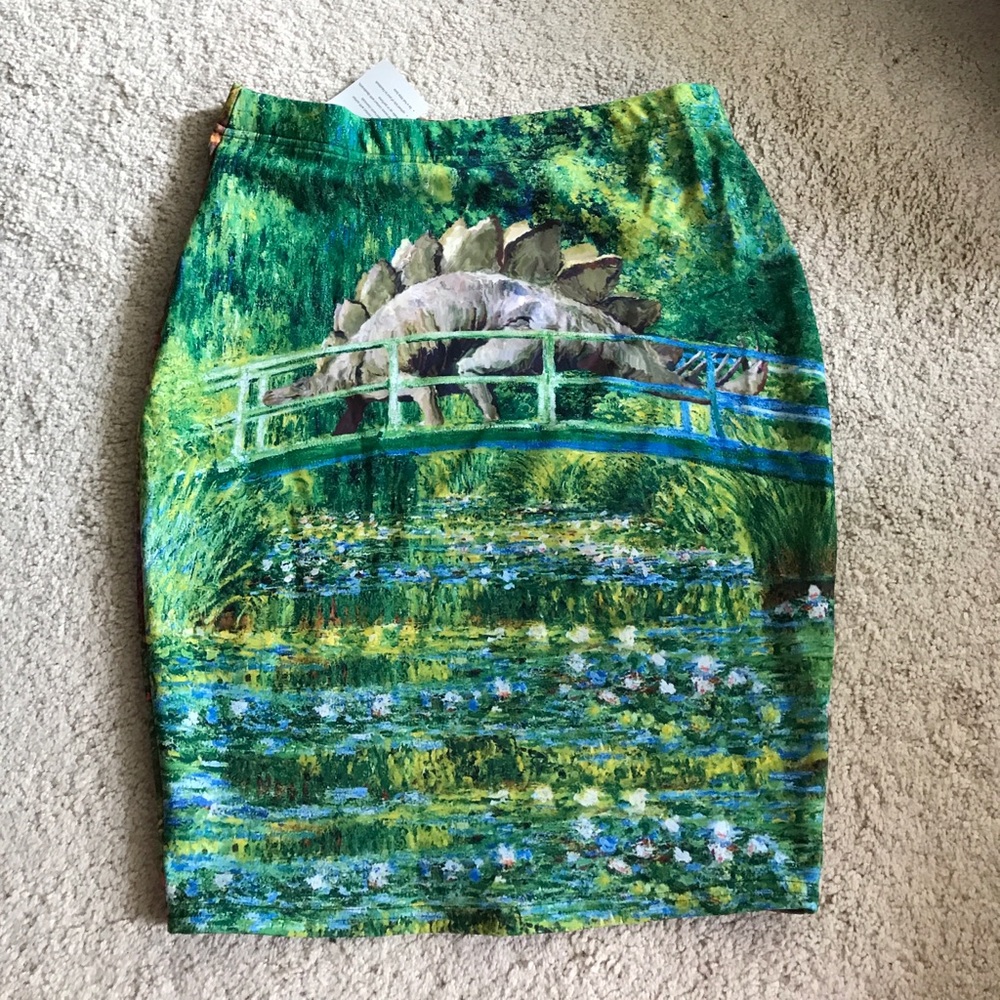 BNWT Black Milk Jurassic Art Pencil Skirt