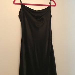 Black silk dress!