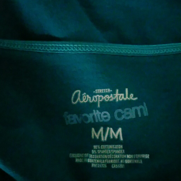 COMFY VNECK AQUA BRA TANK TOP "FAVORITE CAMI" NWOT - Picture 3 of 3