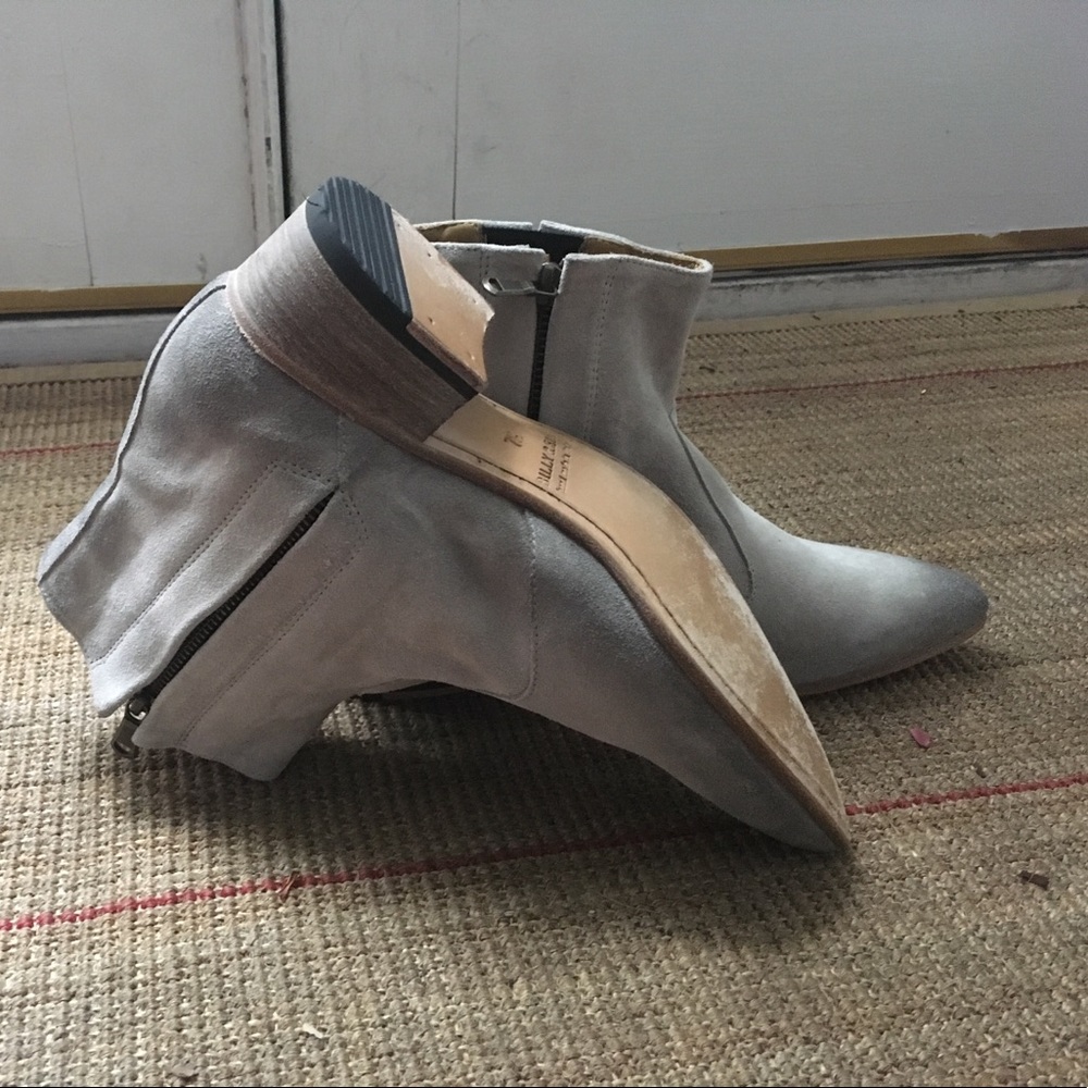 Billy Reid Miranda Pointy Toe Bootie, Grey, 7.5