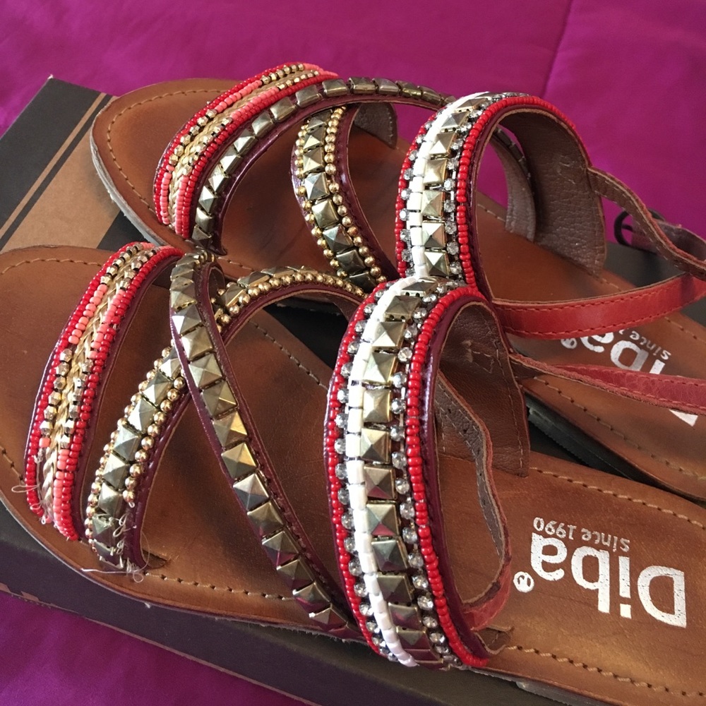 Multi-color Diba strappy sandals