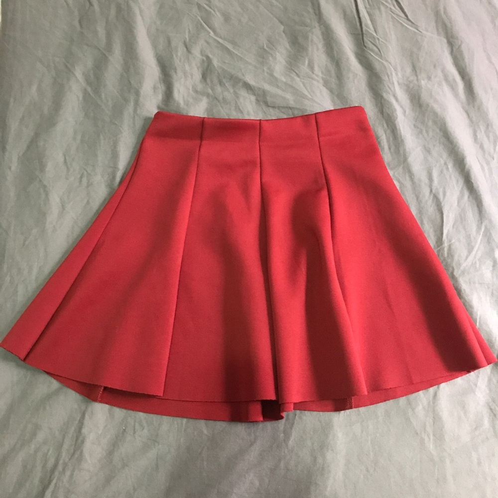 Zara Red Circle Skirt