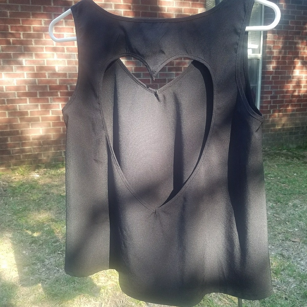 🎉HP! 🎉 backless Black blouse