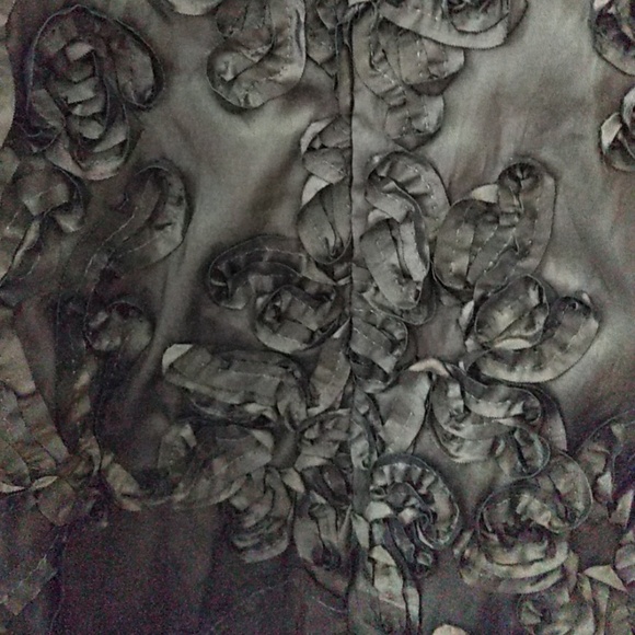 *Evan Picone* Size 10 Brown Silky Taffeta Dress - Picture 2 of 8