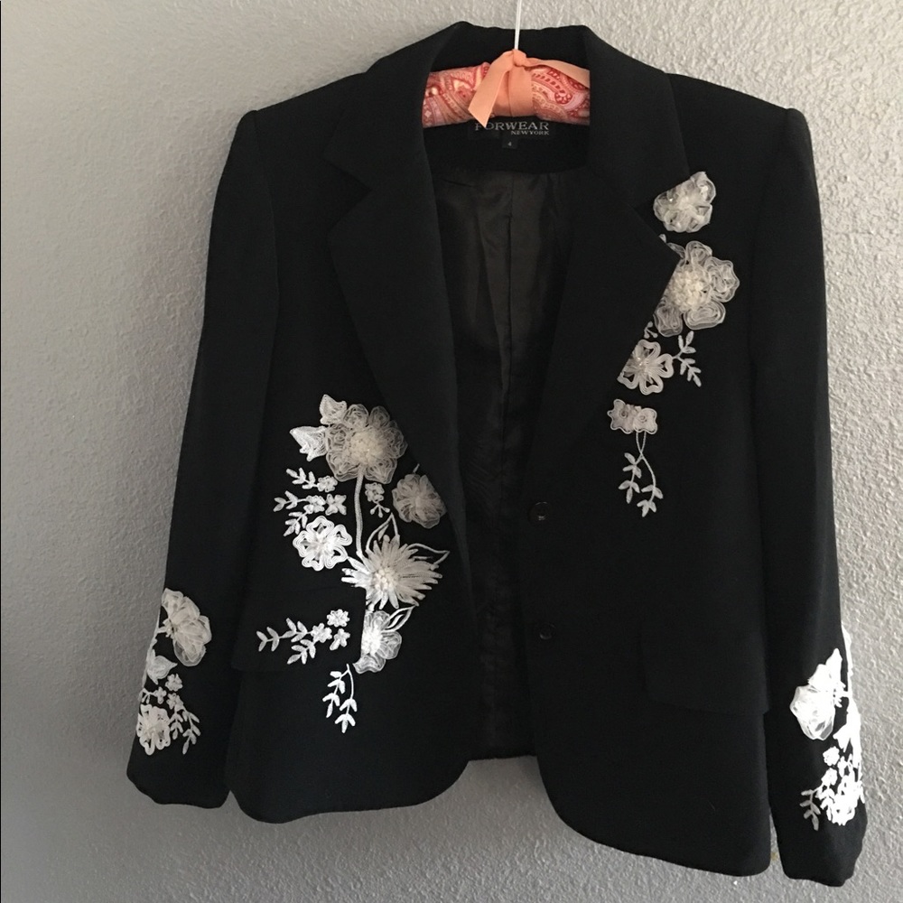 Black and White blazer