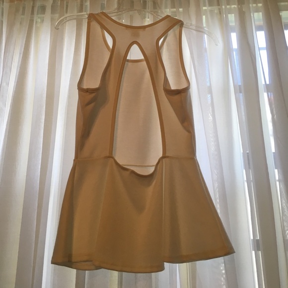 Open Back Peplum Top - Picture 3 of 4