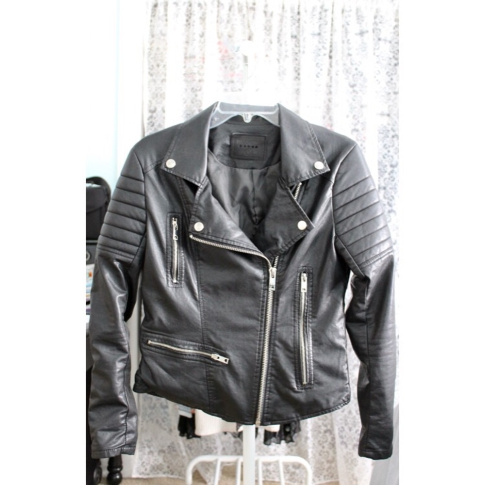 BLANKNYC Vegan Leather Frankenstorm Moto Jacket