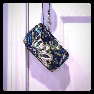 Vera Bradley Rhythm Blues Wristlet/Clutch