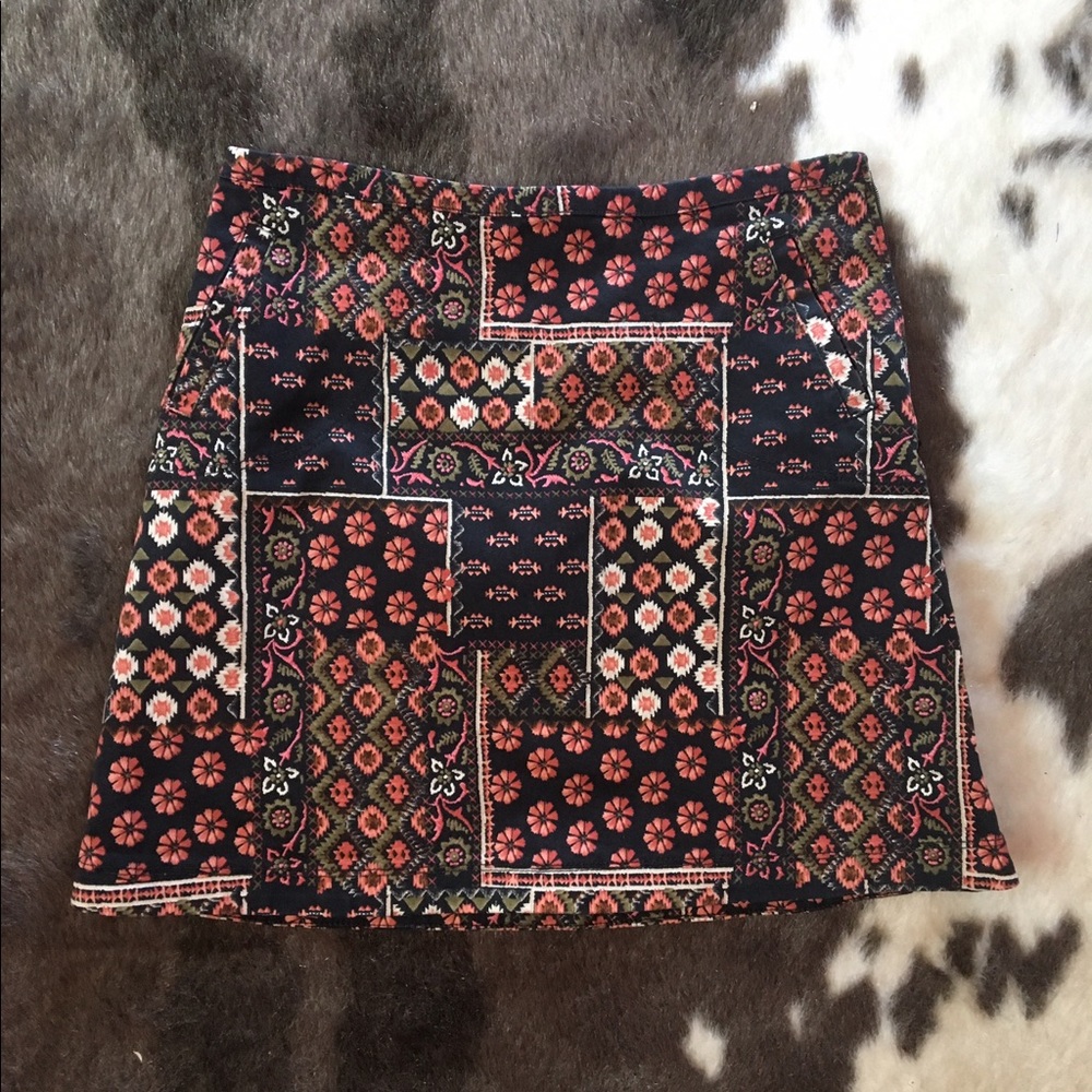 Printed mini skirt