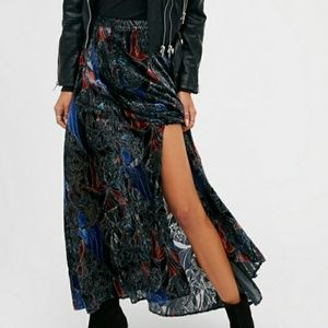 Free People Slit Velvet Maxi