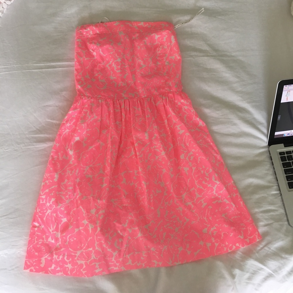 Lilly Pulitzer Pink Strapless Dress