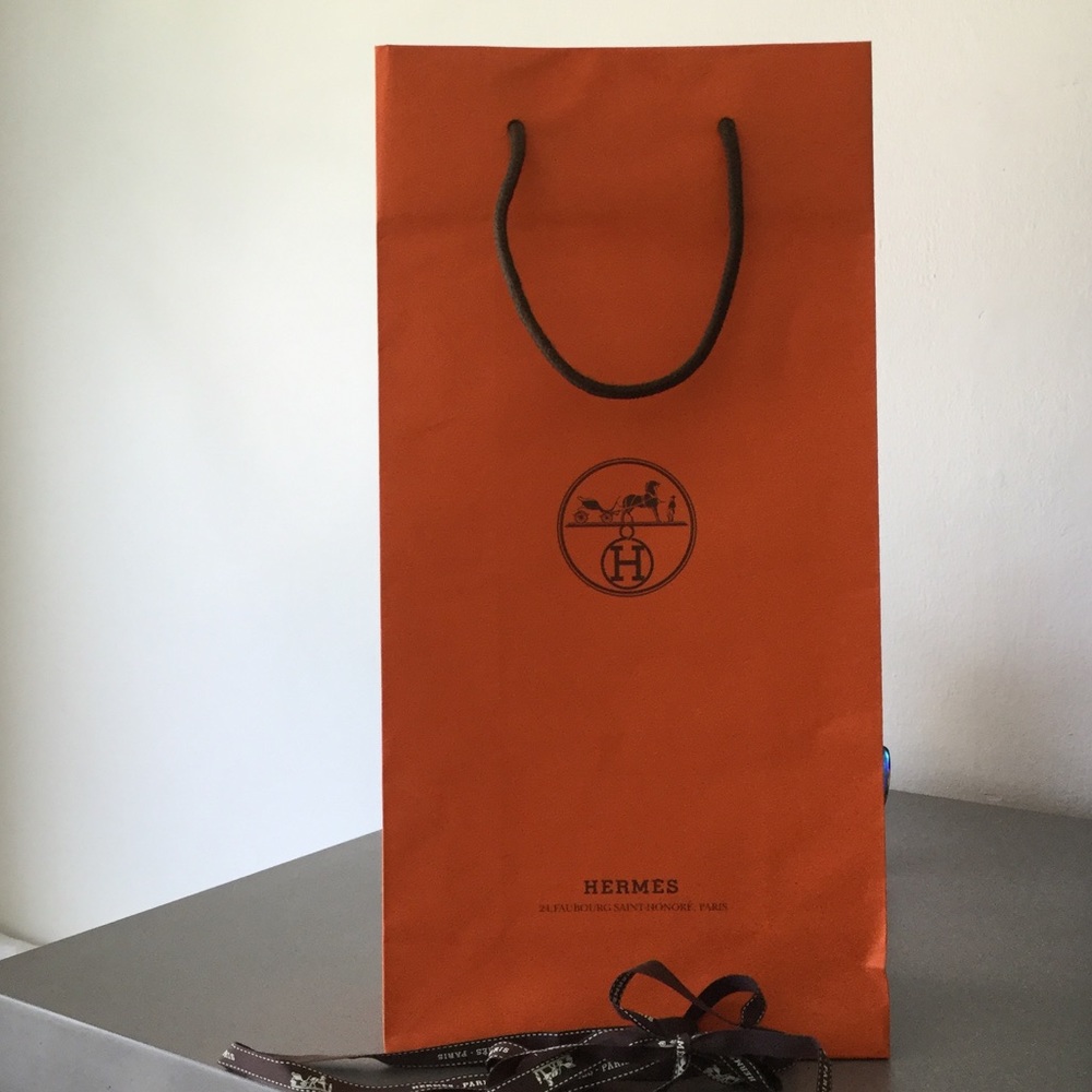 Authentic Hermes Bag & Ribbon!