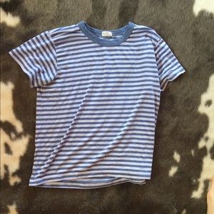 Blue striped tee shirt