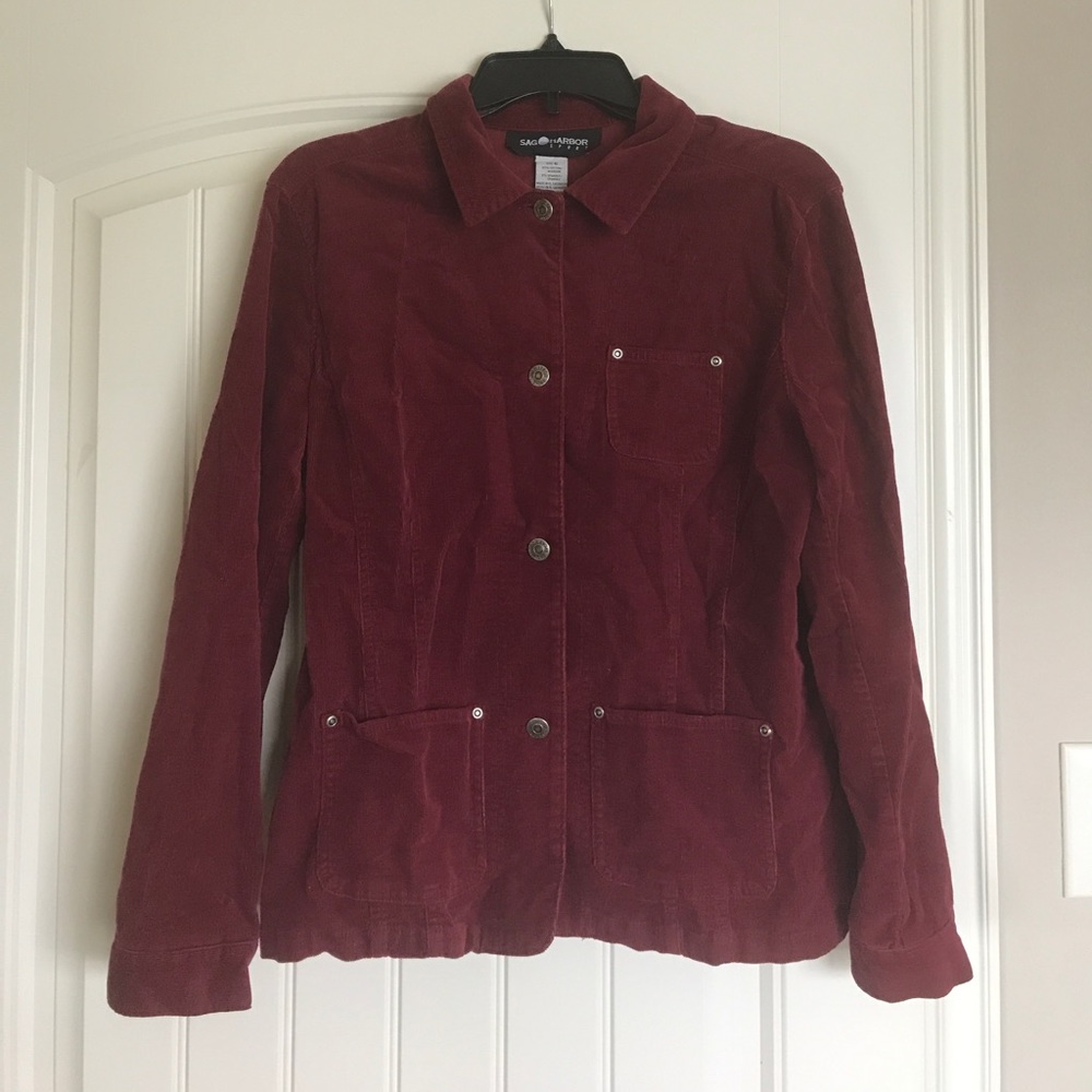 Velvet red trench coat