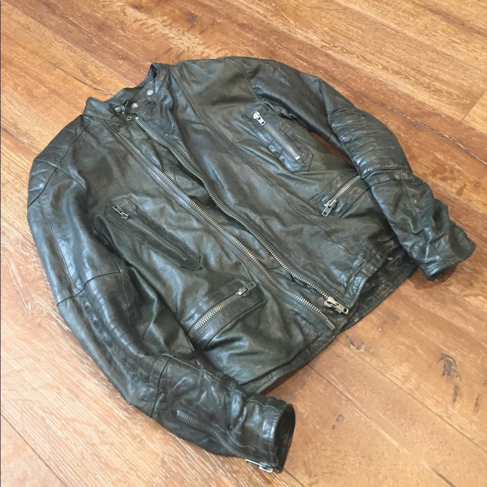 Diesel Leather Jacket M Size