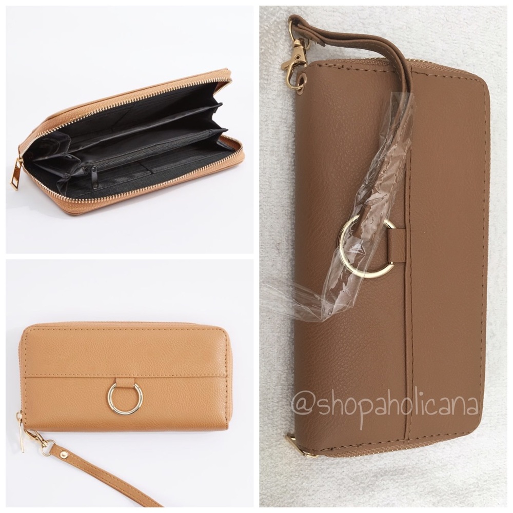 Cognac Keyring Wallet