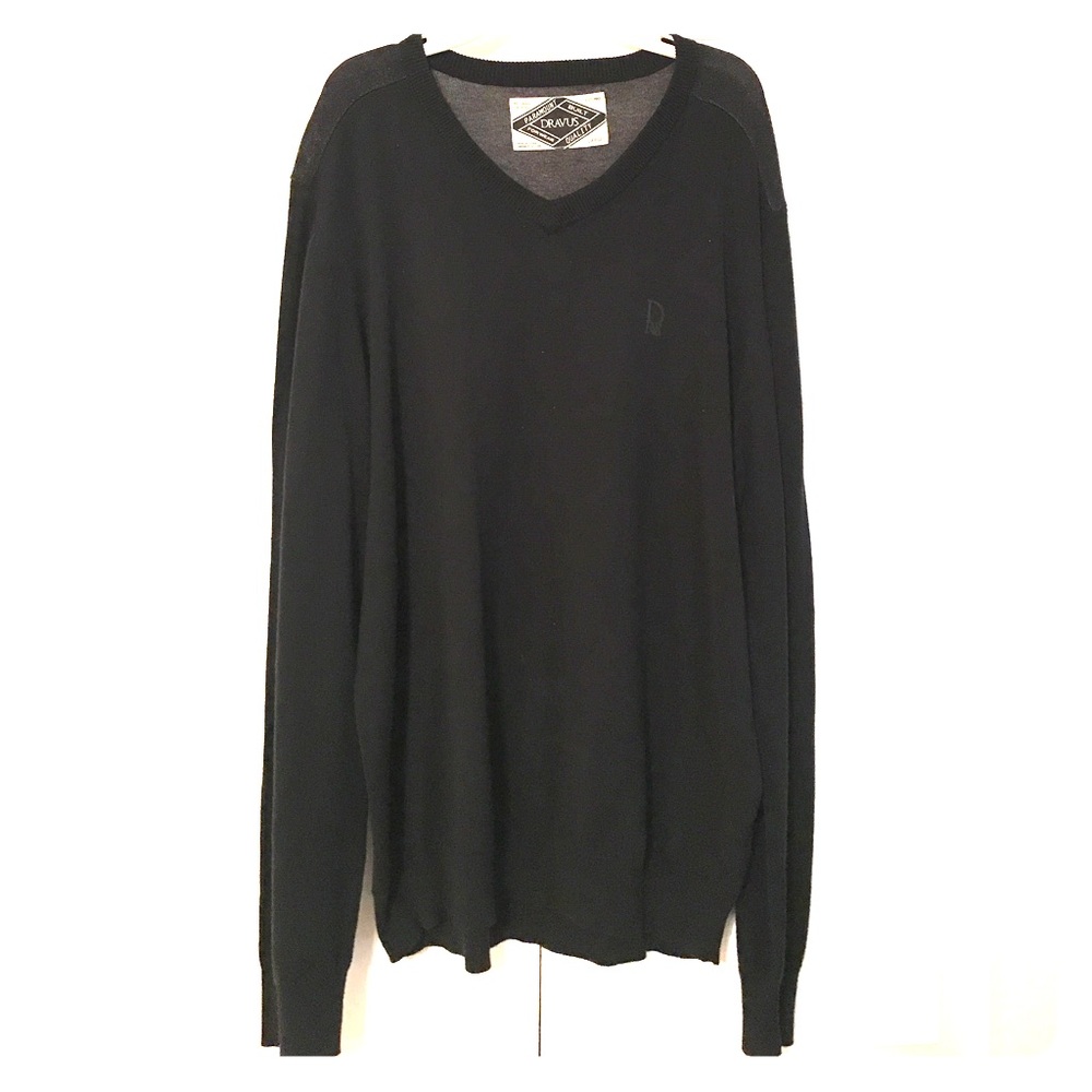 Dravis Men's Black Large Sweater