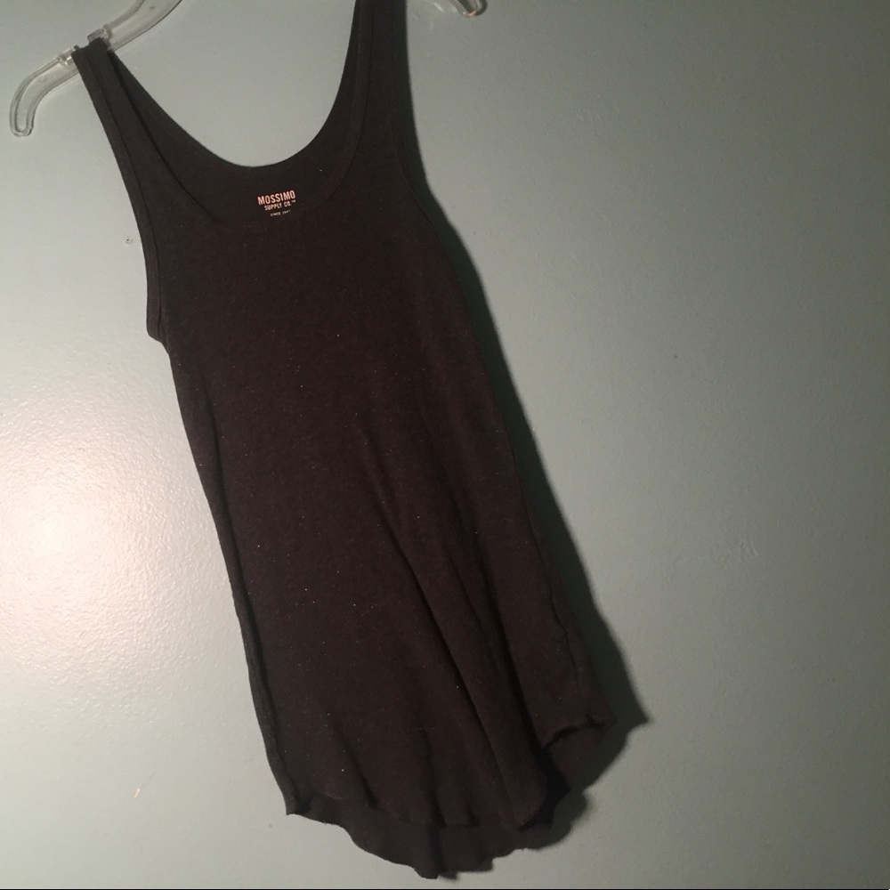 Grey tank top with little sparkles on it