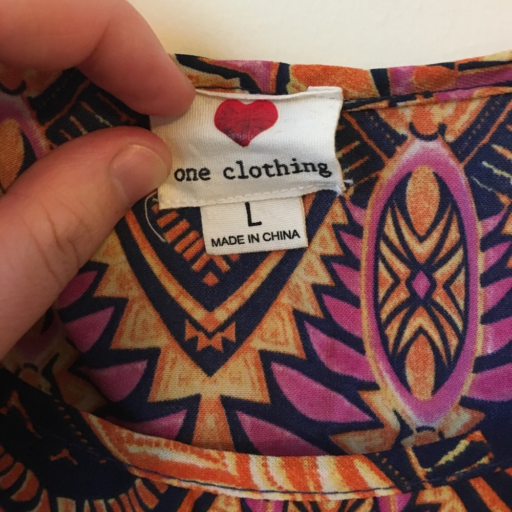 Patterned Dress size M - Picture 3 of 3