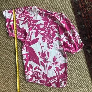 Vibrant floral print off shoulder floral dress