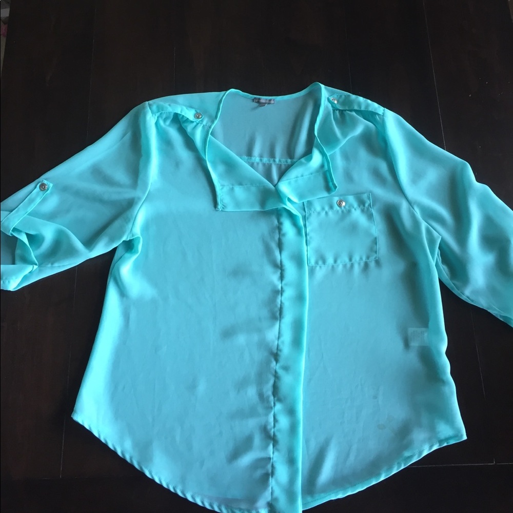 Sky blue blouse