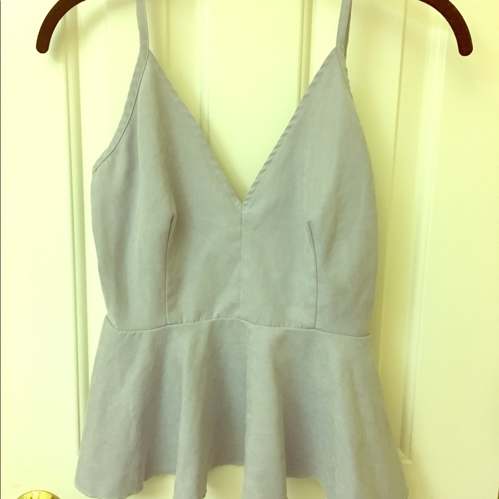 Fun peplum tank top