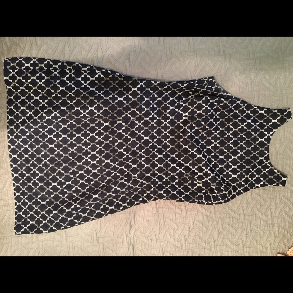 BB Dakota Navy and White Dress