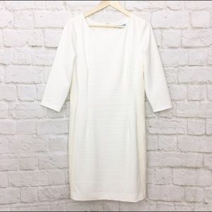 winter white sheath dress