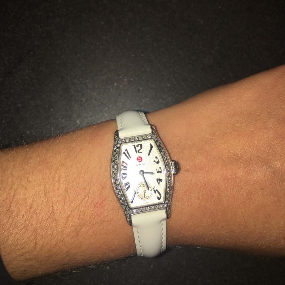 Michele diamond coquette watch