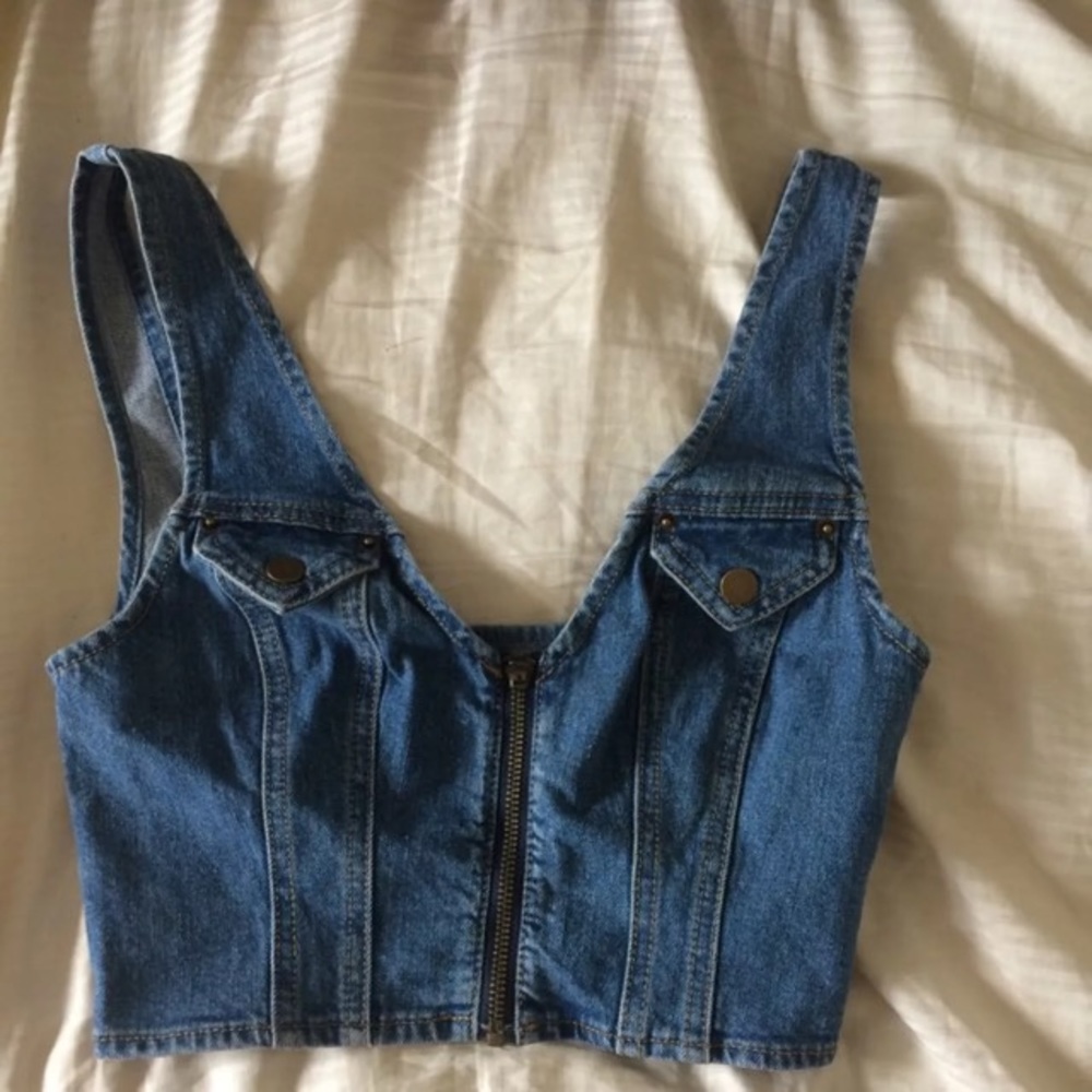 BDG Denim Crop Top