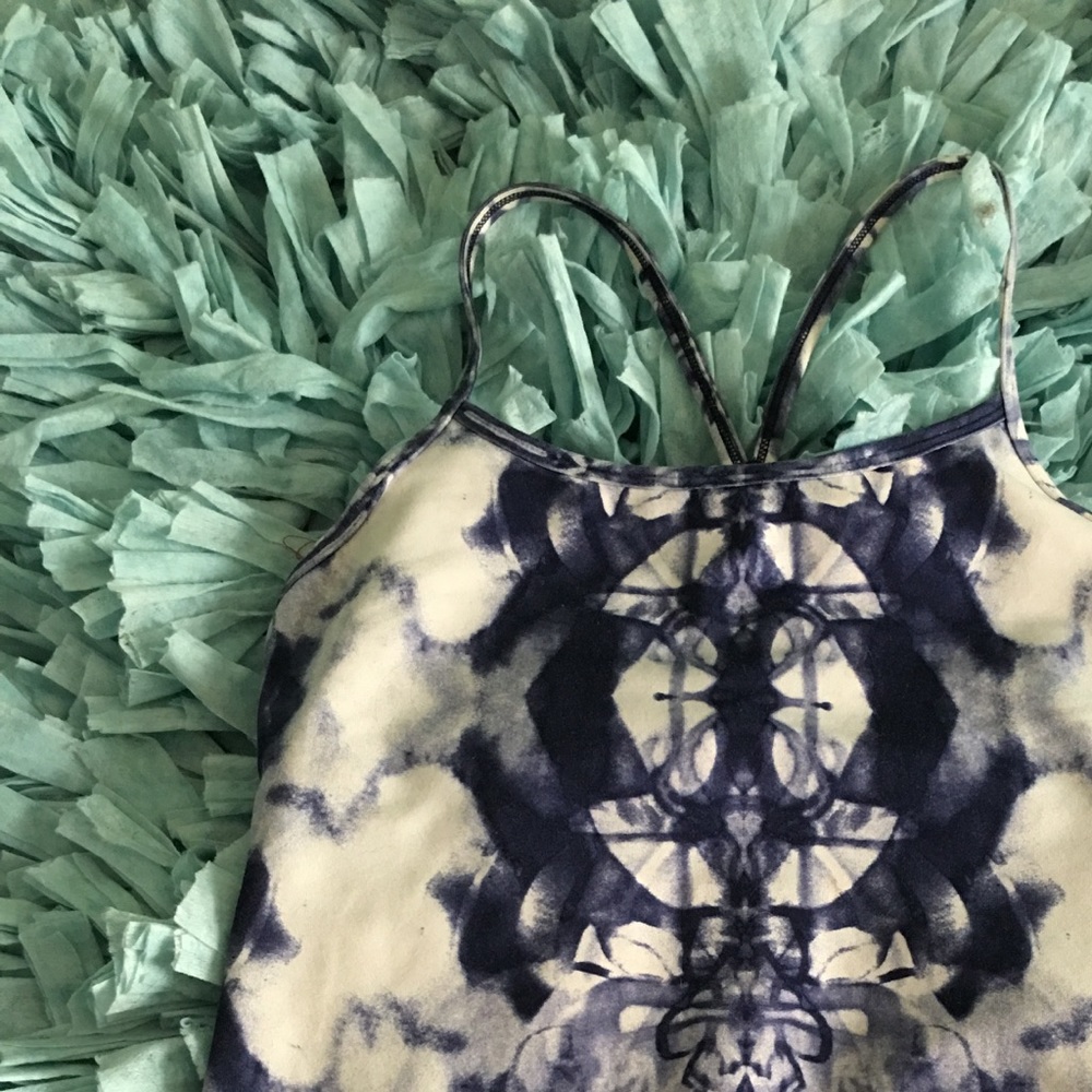 Lululemon power y tank Seabed tie dye