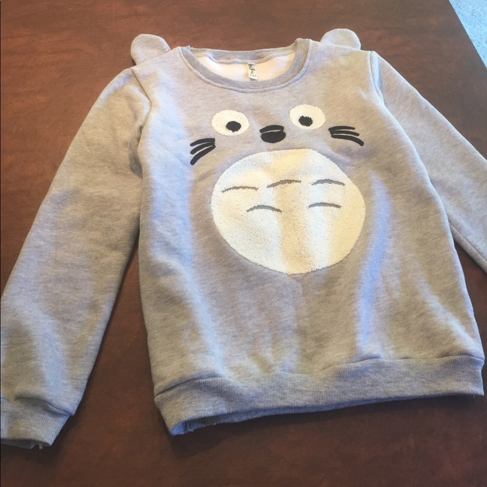 Totoro Sweatshirt, Gray
