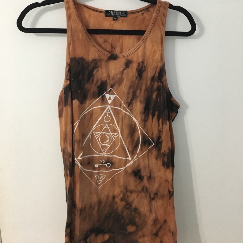 Bleached boutique tank top