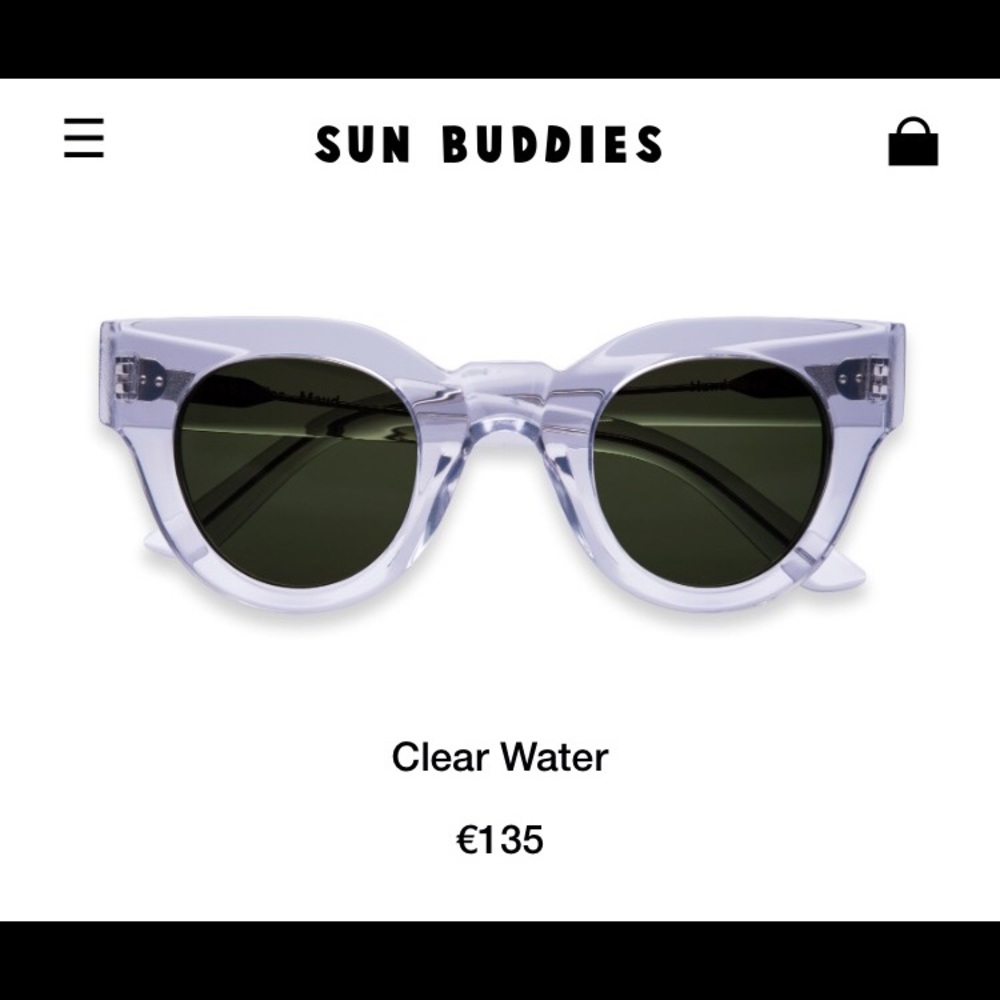 New with Tags Sun Buddies Glasses Clear Maude