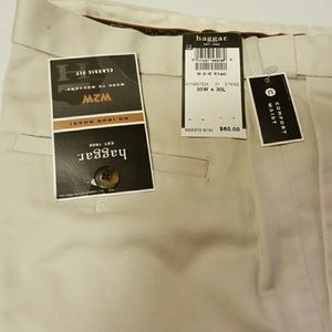 HAGGAR Men's work to weekend khakis