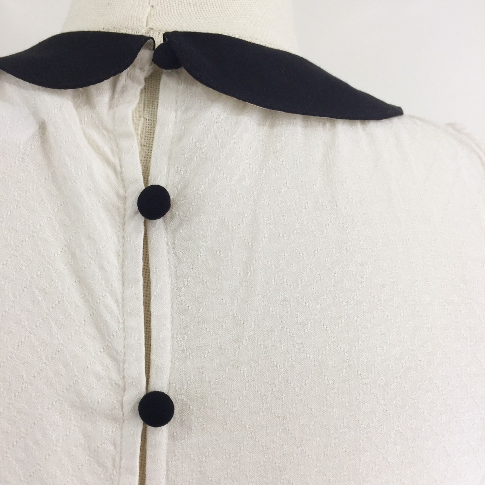 [ cooperative ]  NWT cream black peter pan collar - Picture 6 of 8