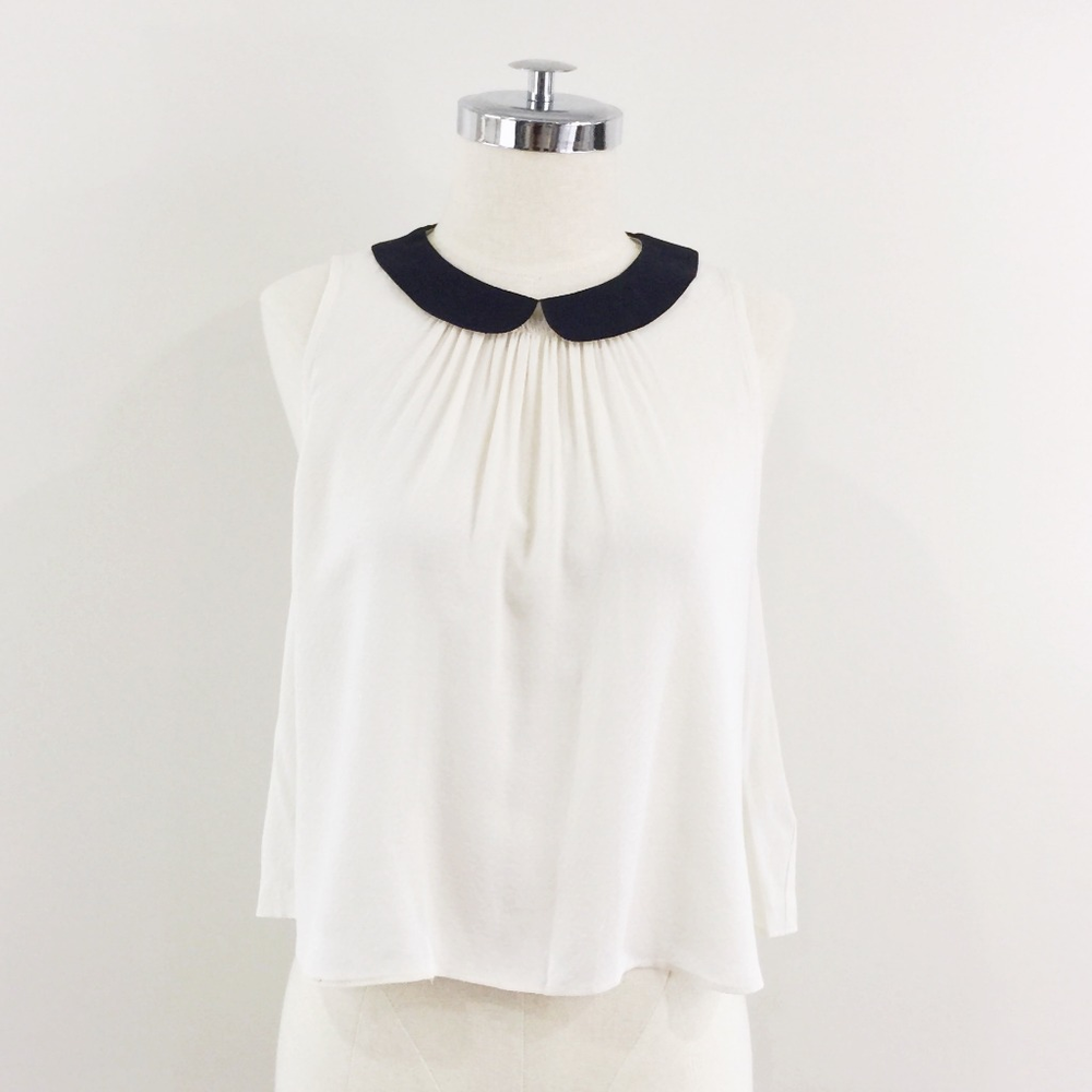 [ cooperative ]  NWT cream black peter pan collar - Picture 4 of 8