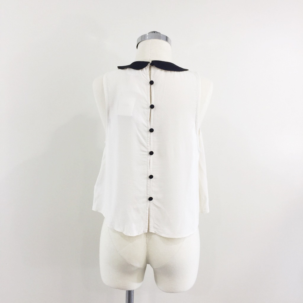 [ cooperative ]  NWT cream black peter pan collar - Picture 5 of 8