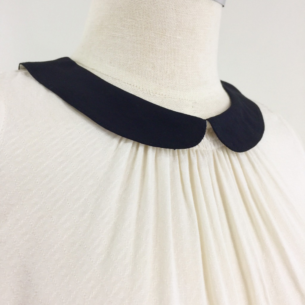 [ cooperative ]  NWT cream black peter pan collar - Picture 7 of 8