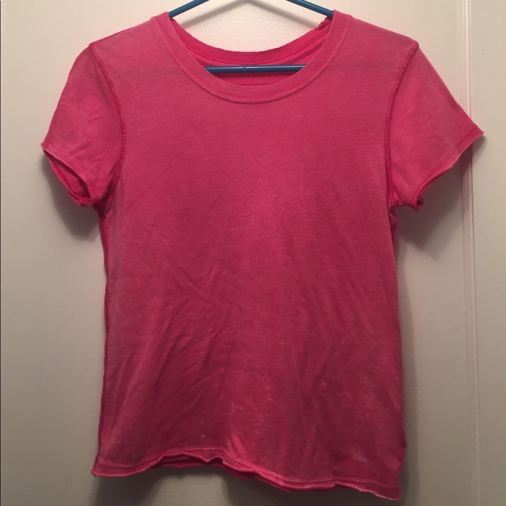 Free People Bright Pink t-shirt