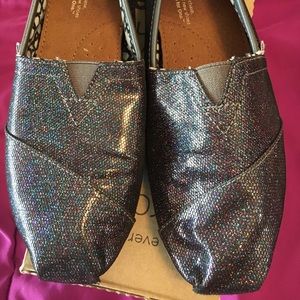 Multi-glitter sparkly Toms