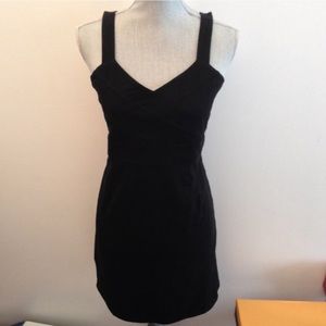 Cute black v neck tank dress