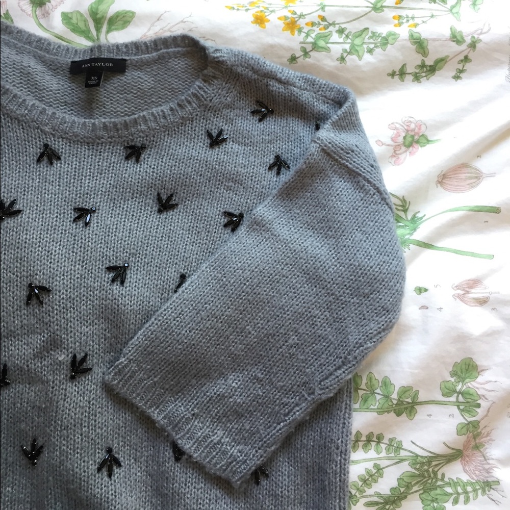 Super soft gray/blue Ann Taylor sweater