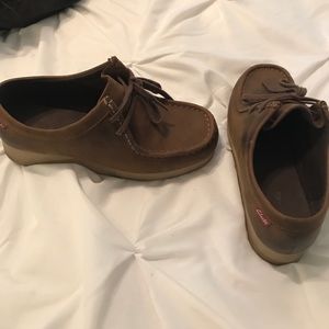 Leather Brown Wallabies/Clarks