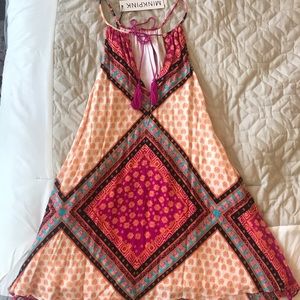 African Trance swing dress XS