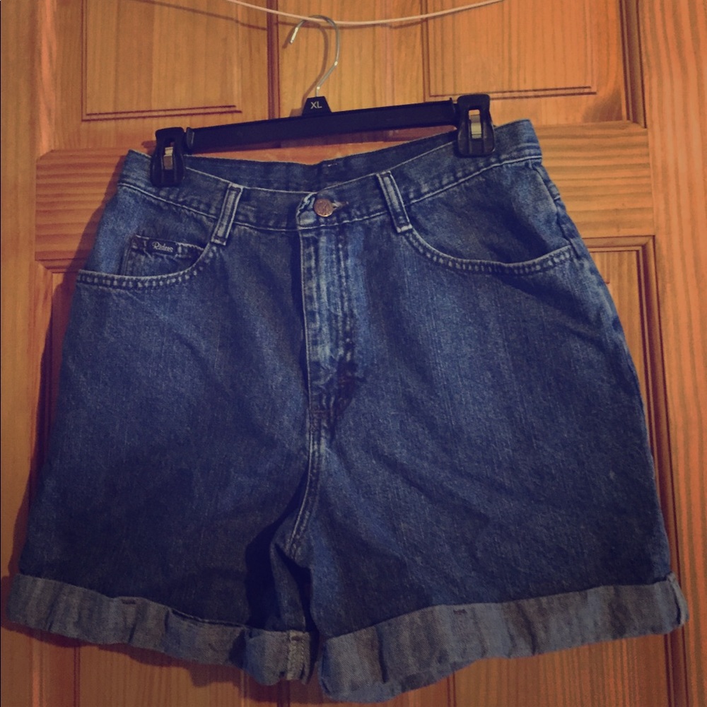 Blue jean shorts