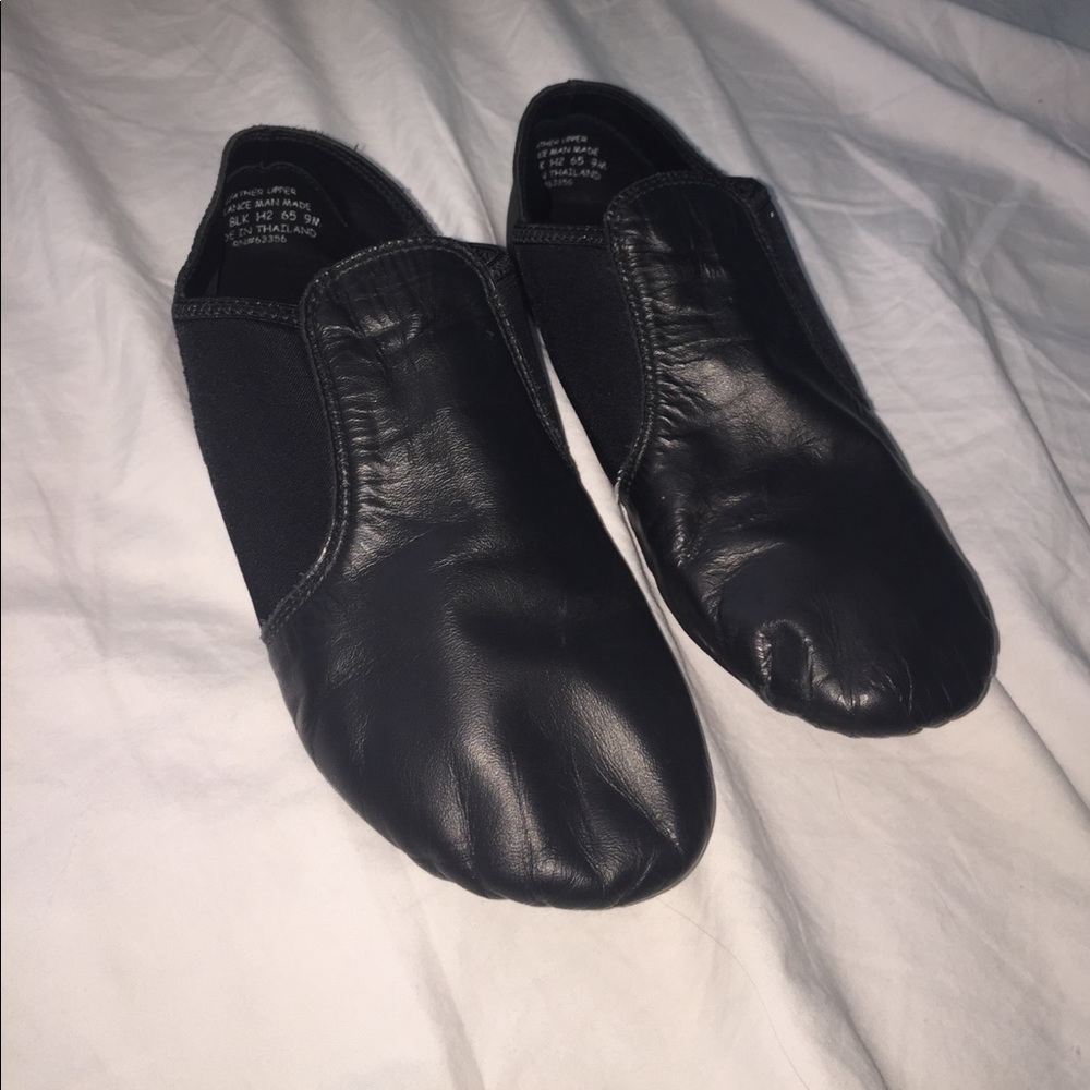 black dance jazz shoes